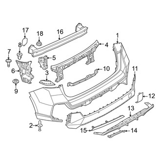 BMW OE - Rear Bumper - Bumper & Components (With M Sport Package)