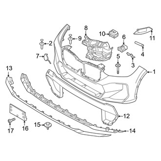BMW OE - Front Bumper & Grille - Bumper & Components (Bumper Cover & Trim), (M35i xDrive)