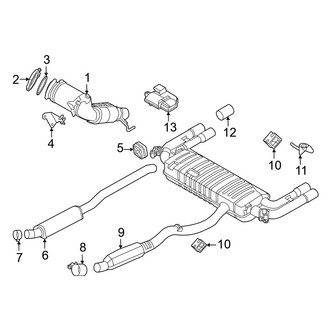 BMW OE - Exhaust System - Exhaust Components (M35i xDrive)