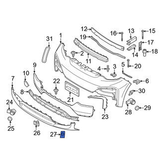 BMW OE - Front Left Outer Parking Aid Sensor Bracket
