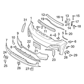 BMW OE - Front Bumper - Bumper & Components (Base Model)