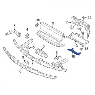 BMW Radiator Support Covers | Upper, Front — CARiD.com