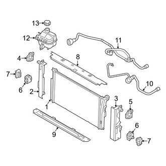 BMW OE - Cooling - Radiator & Components (With Range Extender), (Range Extender)