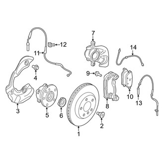 BMW OE - Front Suspension - Brake Components