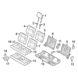 BMW OE - Seats & Tracks - Rear Seat Components