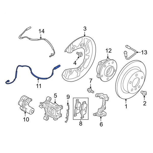 Disc Brake Pad Wear Sensor