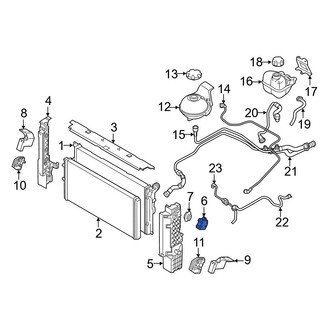 BMW OE - Upper Radiator Insulator