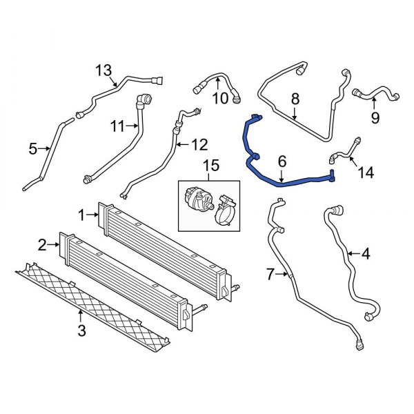 Drive Motor Inverter Radiator Hose