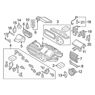 BMW OE - Air Conditioner & Heater - Evaporator & Heater Components