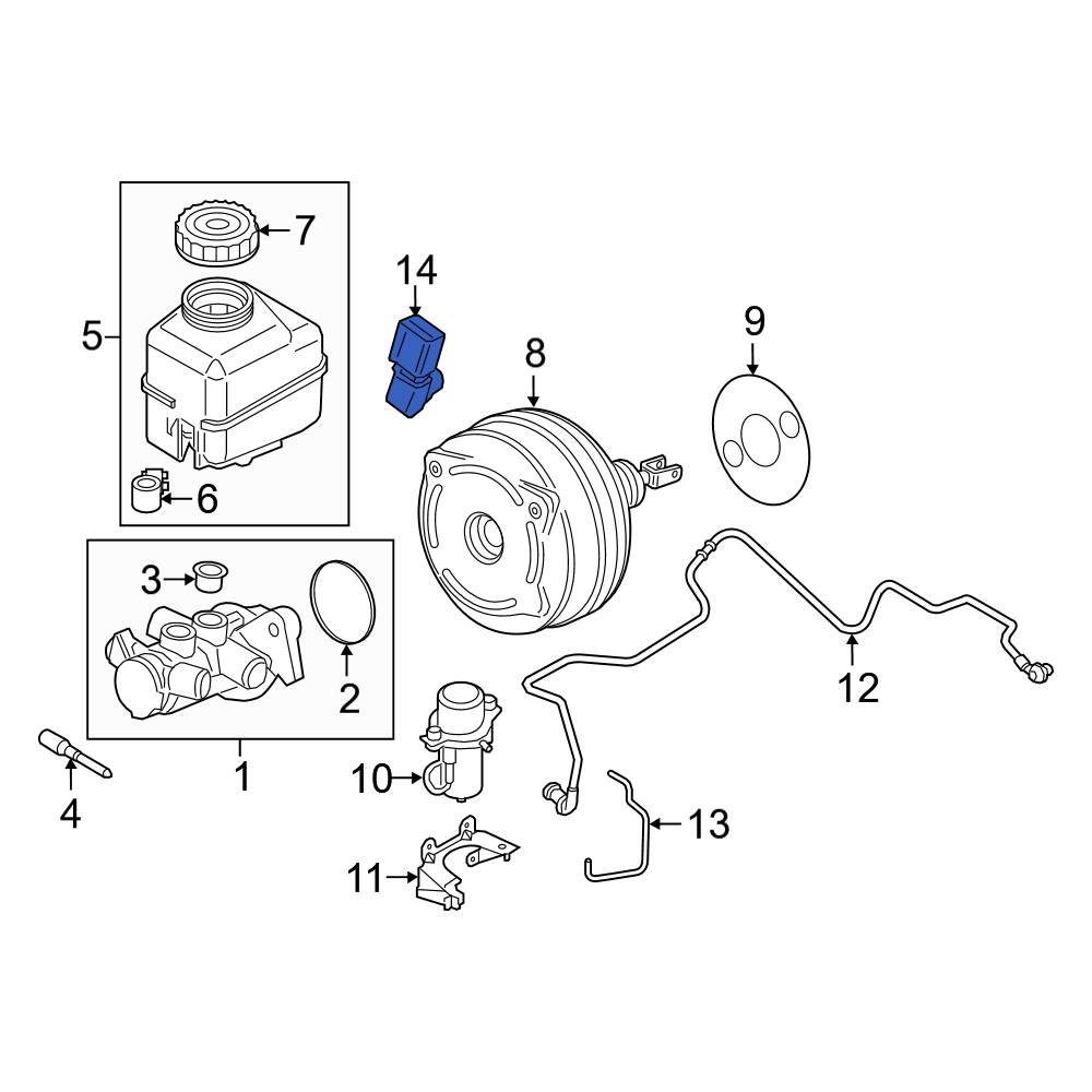 BMW OE 34336875605 Power Brake Booster Vacuum Sensor