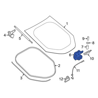 BMW OE - Rear Liftgate Glass Latch