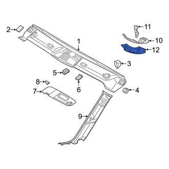 BMW OE - Left Convertible Top Hinge Cover