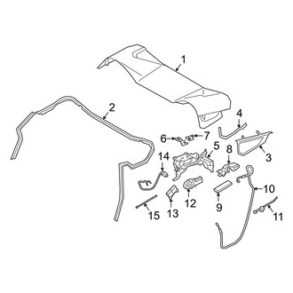 BMW OE - Convertible/Soft Top - Folding Top Lid (Convertible)