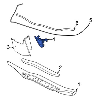 BMW OE - Right Kick Panel Trim Bracket