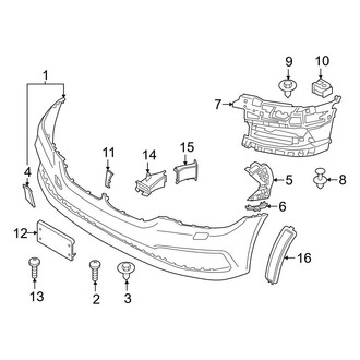 BMW OE - Front Bumper & Grille - Bumper & Components (W/O M Type Bumper Cover & Trim)