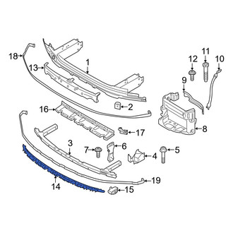 BMW OE - Front Lower Bumper Impact Absorber