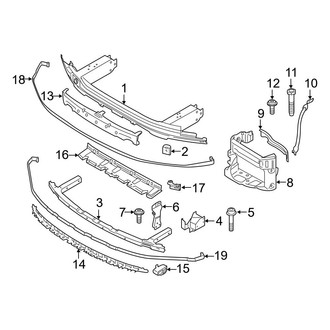 BMW OE - Front Bumper & Grille - Bumper & Components (W/O M Type Bumper Support)