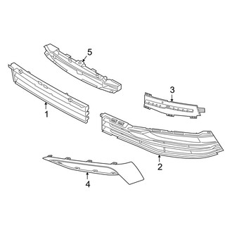 BMW OE - Front Bumper & Grille - Grille & Components (W/O M Type Lower Grille)