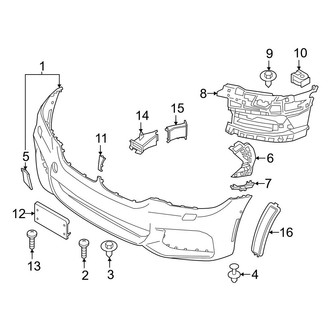 BMW OE - Front Bumper & Grille - Bumper & Components (With M Type, Bumper Cover & Trim)