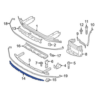BMW OE - Front Lower Bumper Impact Absorber