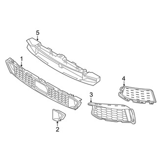 BMW OE - Front Bumper & Grille - Grille & Components (With M Type Lower Grille)