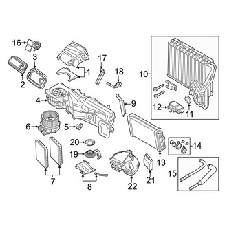 BMW OE - Air Conditioner & Heater - Evaporator & Heater Components