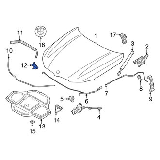 BMW OE - Front Left Hood Seal