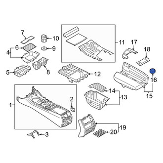 BMW OE - Console Armrest Bumper