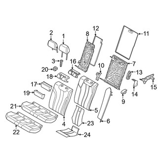 BMW OE - Seats & Tracks - Rear Seat Components (Covers, Cushions & Frames)
