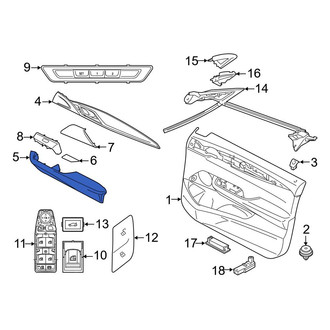 BMW OE - Front Left Door Armrest