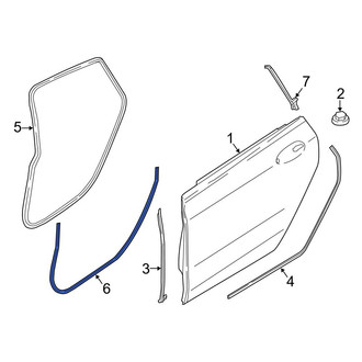 BMW OE - Rear Inner Door Seal
