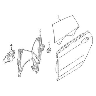 BMW OE - Rear Door - Glass & Hardware