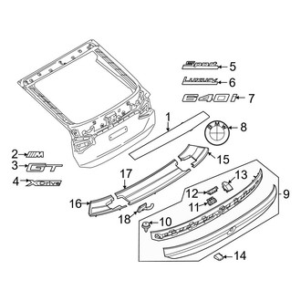 BMW OE - Lift Gate - Exterior Trim