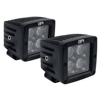 Body Armor 4x4® 30043 - Blackout Series 3" 2x40W Cube Flood Beam LED Lights