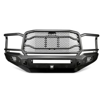 Body Armor 4x4® - Ambush XT Full Width Front HD Bumper with Grille Guard and 2" Hitch Receiver