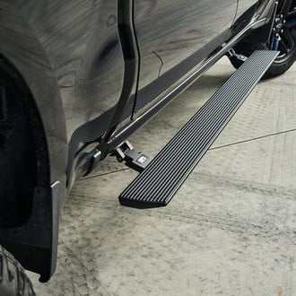 Body Armor 4x4® - E-Series Cab Length Black Running Boards