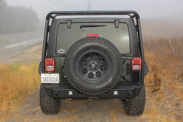 Body Armor 4x4® - Orion Full Width Rear HD Black Powder Coated Bumper