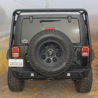 Body Armor 4x4® - Orion Full Width Black Powder Coated Rear HD Bumper
