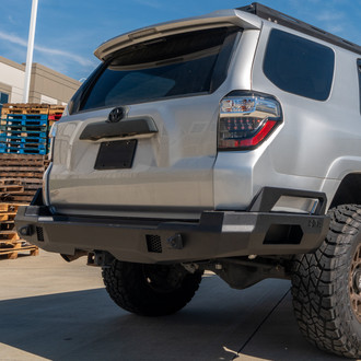 Body Armor 4x4® - PRO-Series II Full Width Black Powder Coated Rear HD Bumper