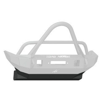Road Armor® - Stealth Series Black Powder Coated Front Skid Plate for Mid Width Front Bumper