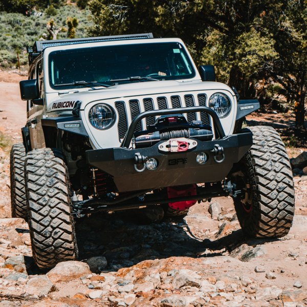 Body Armor 4x4® - Jeep Gladiator 2020 Mid Width Black Front Winch HD Bumper