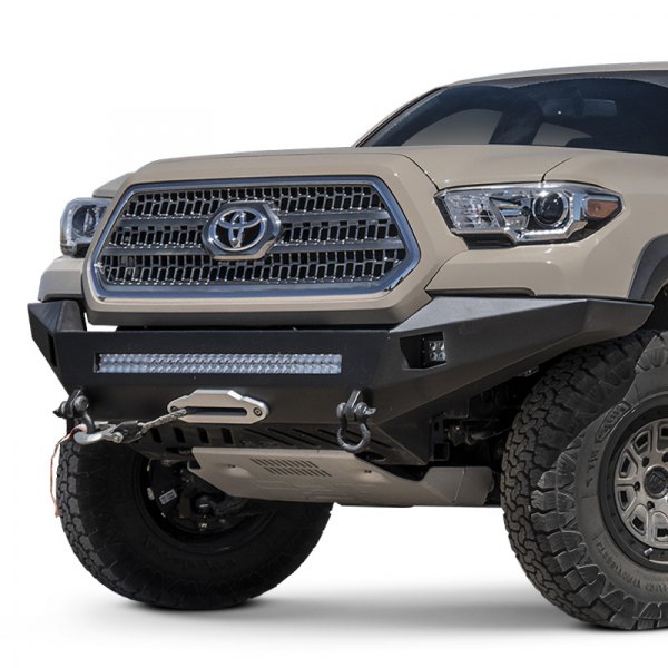 Body Armor 4x4® - PRO-Series Full Width Front HD Black Powder Coated Bumper