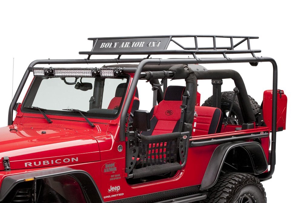 Body Armor 4x4® - Jeep Wrangler 2004 Roof Rack Side and Cross Tubes