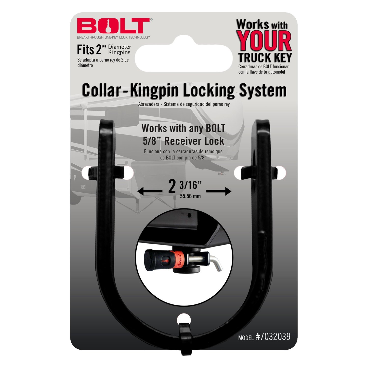 Bolt Lock® 7032039 Collar King Pin Locking System