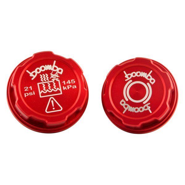 Boomba Racing® - Red Brake Fluid Cap Cover