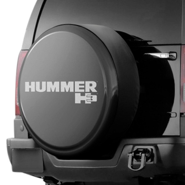 Boomerang® - 32" Rigid Series™ Canyon Metallic Spare Tire Cover and Hummer H3 Logo