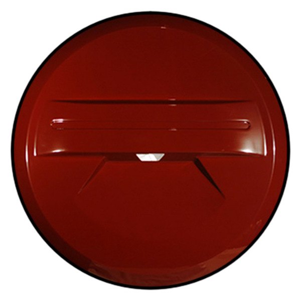 Boomerang® - 32" MasterSeries™ Brick Red Spare Tire Cover with Black Powder Coated SS Ring