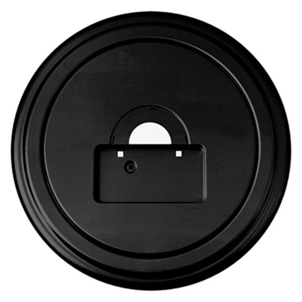 Boomerang® - 35" MasterSeries™ Black Spare Tire Cover with Black Powder Coated SS Ring