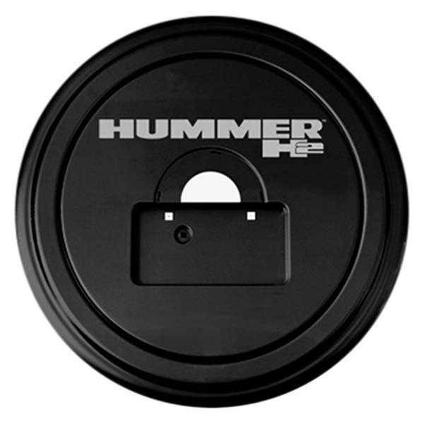 Boomerang® - 35" MasterSeries™ Black Spare Tire Cover with Painted to Match SS Ring and Hummer H2 Logo