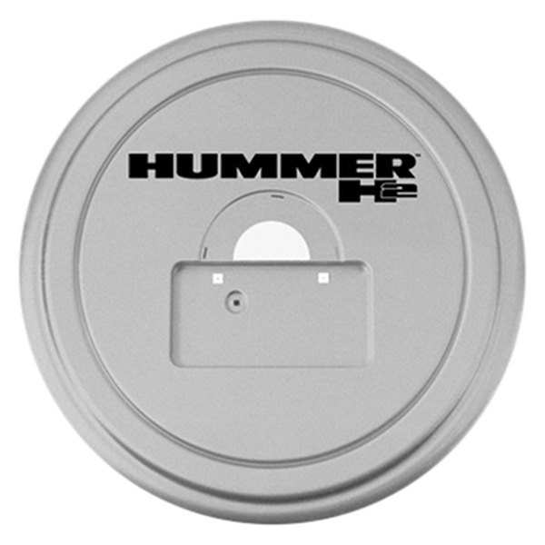 Boomerang® - 35" MasterSeries™ Silver Ice Metallic Spare Tire Cover with Painted to Match SS Ring and Hummer H2 Logo